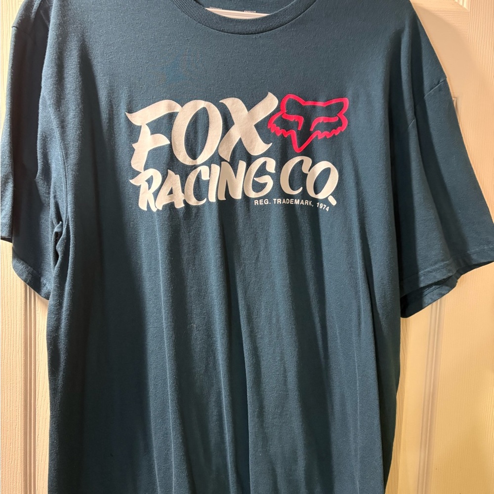 Fox Men's Blue T-Shirt